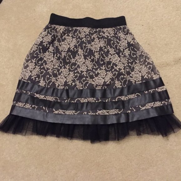 Dresses & Skirts - Lace & Satin Skirt